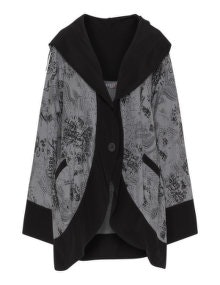 Kekoo Mixed print jacket Grey / Black