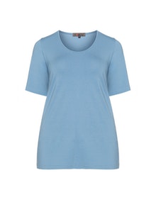 Exelle Round neck jersey t-shirt Light-Blue