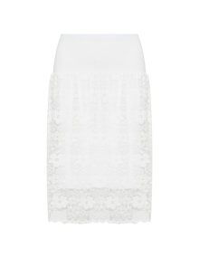 Vento Maro Lace pencil skirt White