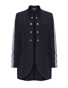 Gets Button accent military-inspired jacket Dark-Blue