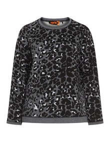 Aprico Leopard print sweatshirt Grey / Black