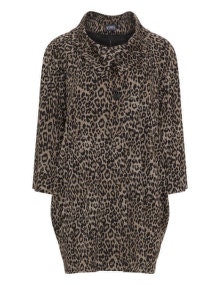 Verpass Leopard print jersey jacket Sand / Black