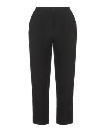 Oliver Jung Cropped crinkle effect trousers  Black