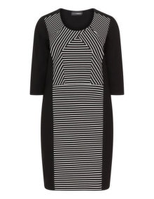 Doris Streich Striped dress  Black / Cream