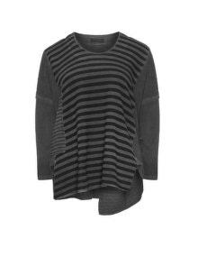 Kekoo Cotton blend patchwork sweatshirt Anthracite / Black