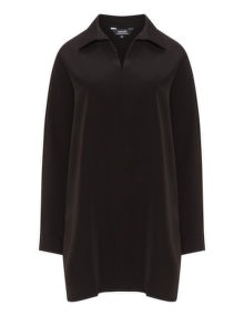 navabi Large collar tunic Black