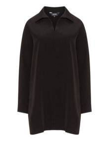 navabi Large collar tunic Black