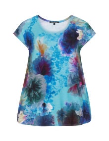 Twister Floral jersey top  Multicolour