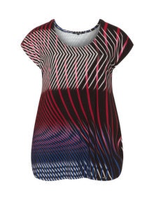 Twister Printed jersey top  Blue / Red