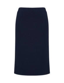Yoona Side slit jersey skirt  Dark-Blue / White