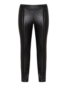 Frapp Leather effect trousers  Black