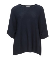 Yoona Lightweight ribbed knit jumper Dark-Blue
