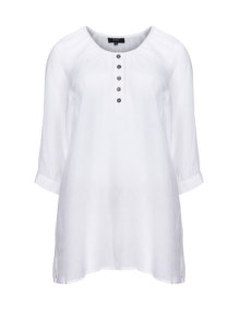 Zhenzi Buttoned tunic top White
