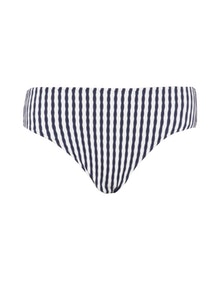 Caya Coco Textured stripe bikini bottoms Blue / White