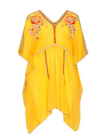Johnny Was Embroidered tunic Yellow