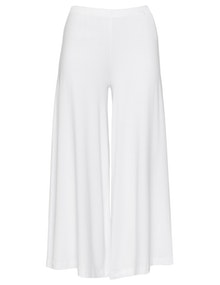 Exelle Jersey wide leg trousers White