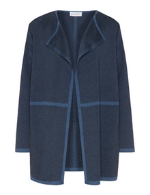 Chalou Two-tone open cardigan Blue