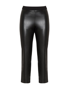 Chalou Mixed fabric trousers Black