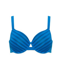 Deesse Soft shell cut-out bra Blue