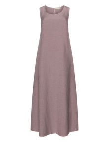 Isolde Roth Linen-cotton blend maxi dress Dusky-Pink