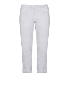 Robell 7/8 length Bella trousers Silver