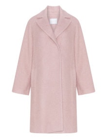Lower Eastside Bouclé wool coat Pink