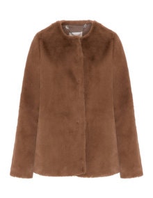 Lower Eastside Faux fur jacket Brown