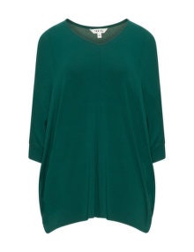 Ten 21 2-in-1 top and scarf Dark-Green