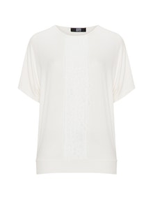 Idea Piu Chiffon detail t-shirt White