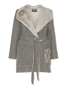 Muza Belted wool jacket  Light-Grey