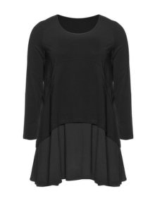 Isolde Roth Stretch cotton tunic Black