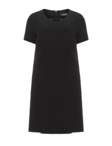 navabi V-neck straight cut dress Black