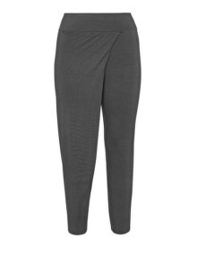 La Stampa Layered effect jersey trousers  Anthracite