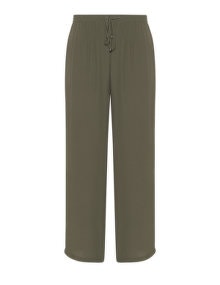 Live Unlimited London Lightweight loose fit trousers Khaki-Green