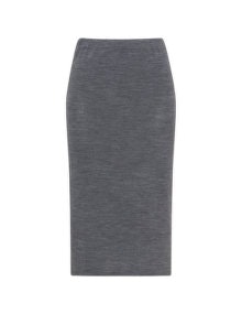 Two Danes Merino wool midi skirt Grey