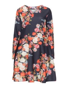 Want That Trend Floral A-line dress Multicolour