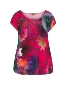 Twister Floral front print t-shirt Pink