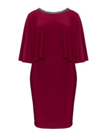 Lovedrobe Double layered dress Bordeaux-Red