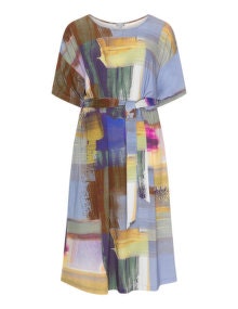Yoona Patchwork style dress Multicolour