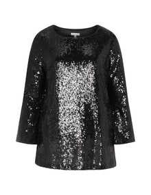 Baylis and May Sequin top Black