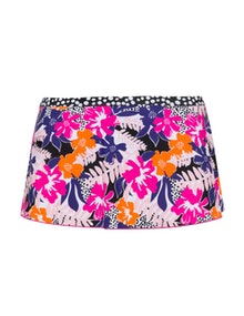 Simply Be Swim Tropical print bikini skort Multicolour