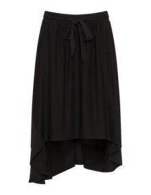 Mat High-low skirt Black