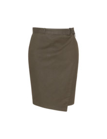 Samoon Wrap utility skirt Khaki-Green
