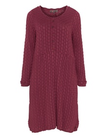 Exelle Textured knee-length dress Bordeaux-Red