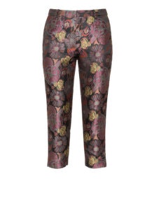 Manon Baptiste Jacquard trousers - suit companion Dark-Brown / Multicolour
