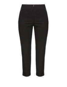 Jennifer Bryde Animal print cropped trousers Black