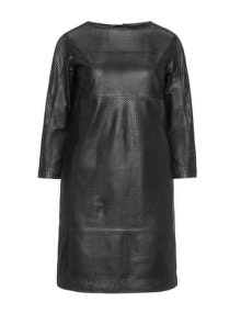 Jo and Julia Perforated leather dress Black