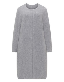 Chalona Bouclé wool coat Grey