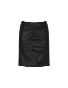 Adia Faux leather pencil skirt  Black