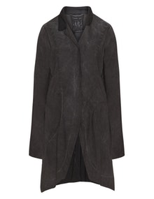 Barbara Speer Faded mixed material jacket Anthracite